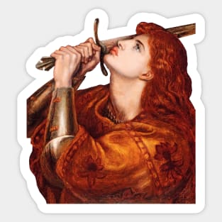 Joan of Arc by Dante Gabriel Rossetti Sticker